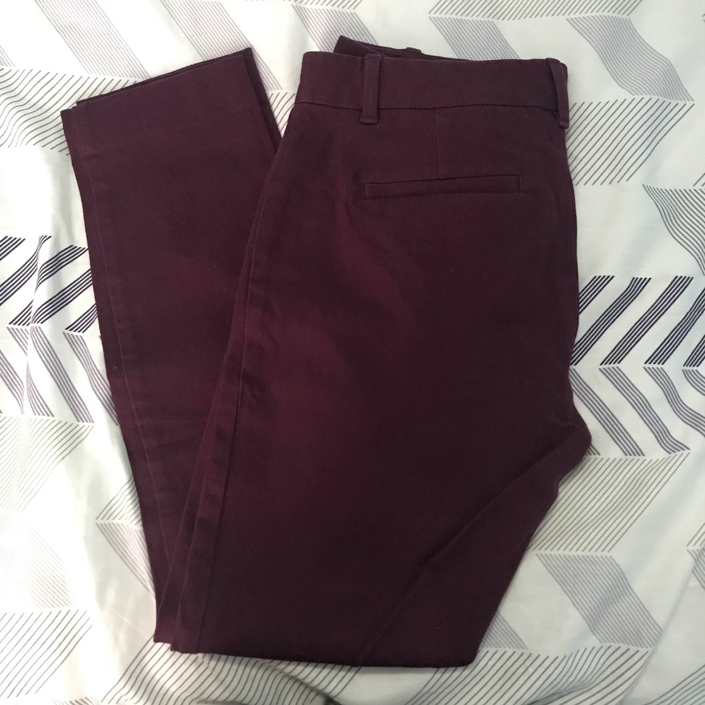 GAP Burgundy dress pant